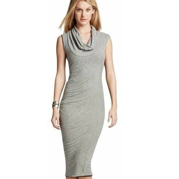 James Perse Dresses & Skirts - NWT Standard James Perse Jersey Knit Midi Dress Cowl Neck Gray Size 2 Sleeveless